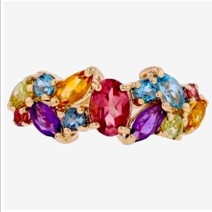14k Multi Gemstone Ring ❣️💕💚